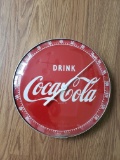 1950s Coca Cola Disk Thermometer