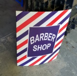 Porcelain Barber Shop Sign