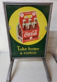 1950s Coca Cola Curb Sign