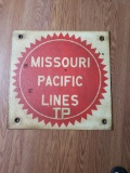 1960s Missouri Pacific Lines Sign