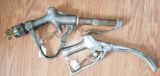 Two vintage gas nozzles