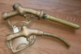 Two Vintage Brass Nozzles