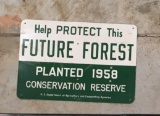 NOS 1958 Future Forest Sign