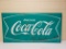 RARE Green Coca Cola Fishtail Sign