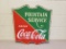 1930s Coca Cola Porcelain Fountain Service Sign