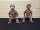 Pre-Civil War Black Americana Andirons