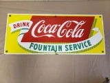 1950s Coca Cola Fountain Service Sign