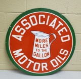 Reproduction Associated Motor Oil Sign