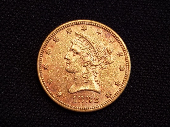 1882 $10 Liberty Head Gold Coin