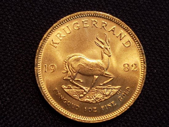 1982 Krugerand 1 oz. Gold Coin