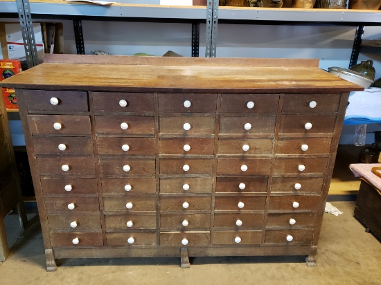 Antique 40 Drawer Drugstore Cabinet