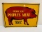 1950s People's Meat Sign