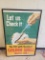 1950s Shell Oil Paper Sign