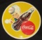 1940-50s French Coca Cola Sprite Boy Disc Sign