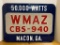 1958 WMAZ Radio Station Sign