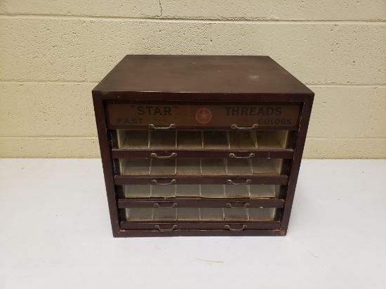 Early 1900's 5 Drawer Star Thread Cabinet