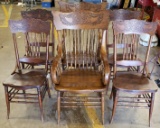 S.H. Schneck Oak Dining Chairs