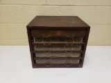 Early 1900's 5 Drawer Star Thread Cabinet