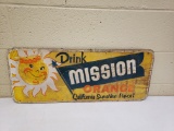 1950s Mission Orange Sign