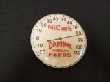1950s DixieHome Feeds Disk Thermometer