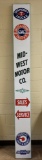 1950s Mi-West Motor Co. Sign