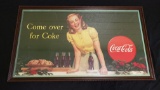 1947 Coca Cola Cardboard Sign