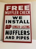 1959 Muffler Check Sign