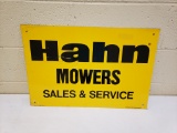 Hahn Mowers Sign