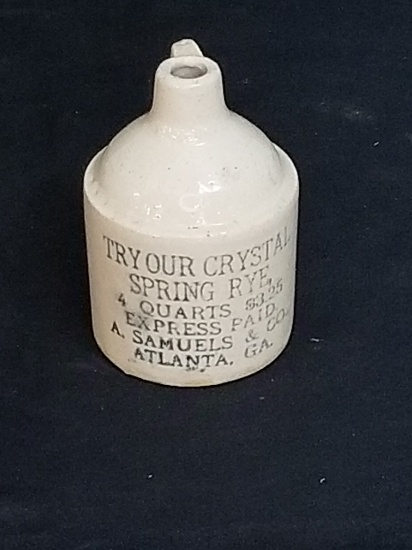 Atlanta A. Samuels Crystal Springs Rye Mini Jug