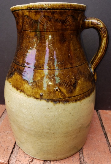 Outstanding Sand Mountain T.J. Henry Double Dipped -Decorated Pitcher