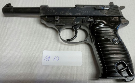 Nazi Marked P38 WWII Service Pistol, Correct Nazi Hallmarks