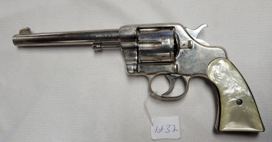 Colt 38 DA Revolver w/ Mother of Pearl Grips