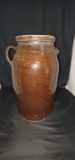 Signed E.L. Stork Orange Ga. Four gallon Churn