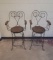 Two 1920s Ice Cream Parlor Bar Stools