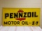 1960 Pennzoil Motor Oil Sign