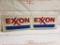 2- Exxon Plastic Pump Panels