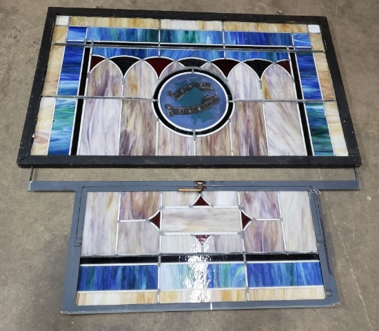 Vintage Stained Glass Panels