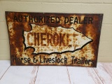 Cherokee Livestock Trailers Sign