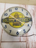 1950' Golden Guernsey Pam Clock