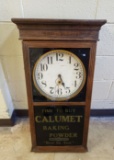 Late 1800's Calumet Baking Powder Clock