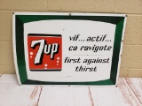 1950's French 7up Porcelain Sign