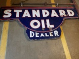 1930's Standard Oil Dealer Sign w/ Pole