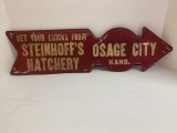 Steinhoffs Hatchery Arrow Sign