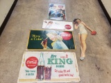 Coca-Cola Cardboard Sign Lot