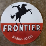 Reproduction Porcelain Frontier Gas Sign