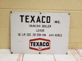 Texaco Oil Well Lease Sign