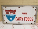 1960s All Star Dairies Sign