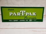1950's Par-T-Pak Beverages Sign