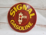 Signal Gasoline Disc Sign