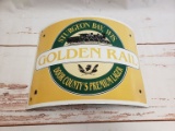 Golden Rail Beer Barrel Sign